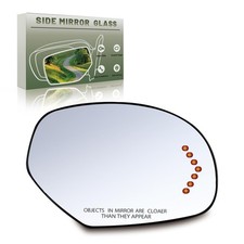 Passenger Right Side Mirror Glass - Compatible with Side, Silver