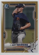 2021 Bowman Chrome Prospects Gold Refractor /50 Matt Manning #BCP-205 09xd