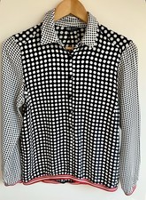 Didi Pretty Different Damen Bluse mit Punkten Blau/Weiß Gr.36