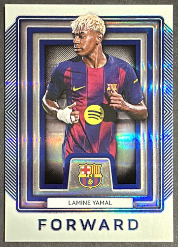 2025-26 Futera Barcelona Platinum Lamine Yamal 6/19 Portrait Blue Sapphire #BP21
