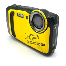 【JUNK AS-IS For Parts Repair】Fujifilm XP140 Yellow Camera Lens Scratches From Ja