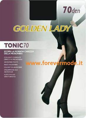 5 Golden Lady Women's Tights In Opaque Microfiber, Comfort Seams - Tonic 70