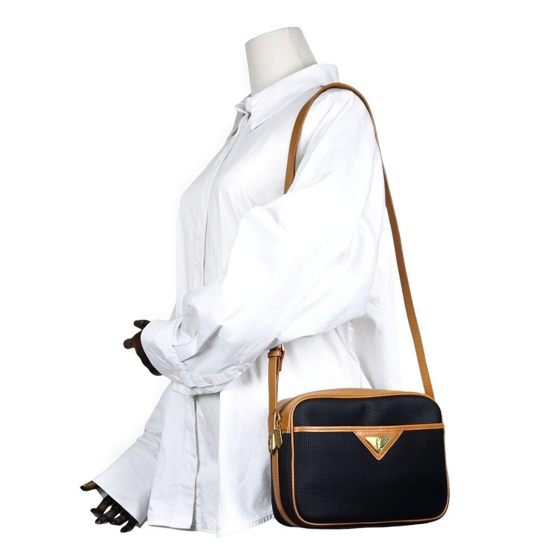 Borsa a tracolla Yves Saint Laurent tracolla pelle nera usata originale ottima + JPN