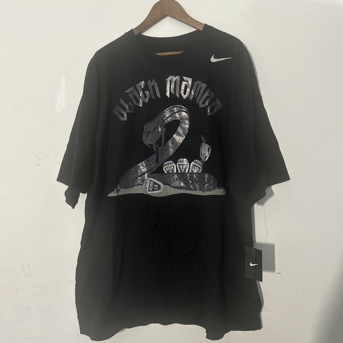 Kobe Bryant Tシャツ ブラック.size XL Shaka Wear Kobe Bryant Mamba Forever Adult Large T-Shirt LA