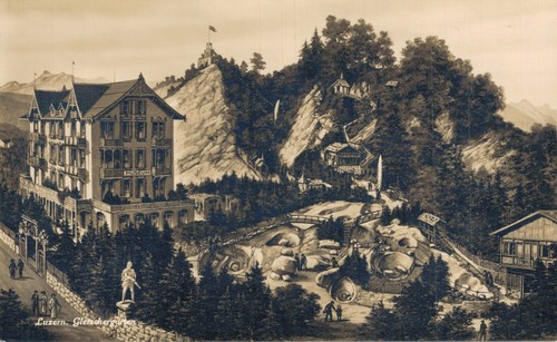 Switzerland Luzern Gletschergarten (Glacier garden) RPPC B16