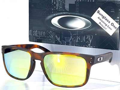 NEW Oakley HOLBROOK XL Matte Tortoise POLARIZED Galaxy Gold Lens Sunglass 9417