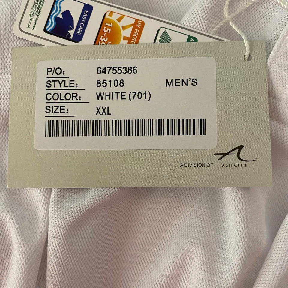 Extreme Eperformance Mens Shield Snag Protection Polo Shirt White Top XXL New - Image 4 of 4