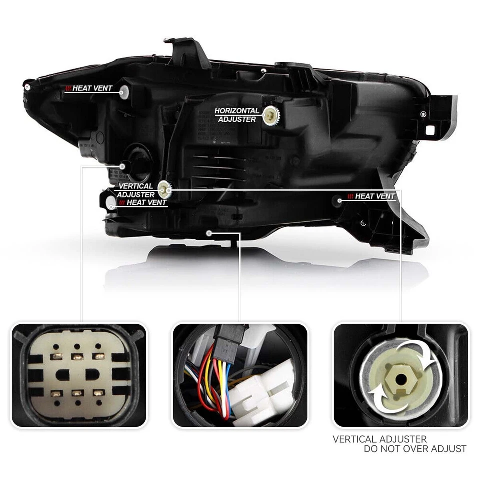 Pair Full LED Headlights Headlamps Set Fit 2020-2023 Toyota Tacoma Limited / TRD - Image 3 of 4