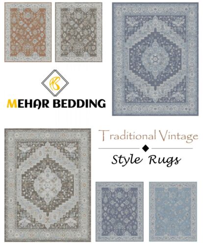 Neu traditioneller zeitgenössischer Stil Design weiches dickes Muster Bodenmatte Teppiche  - Bild 1 von 13
