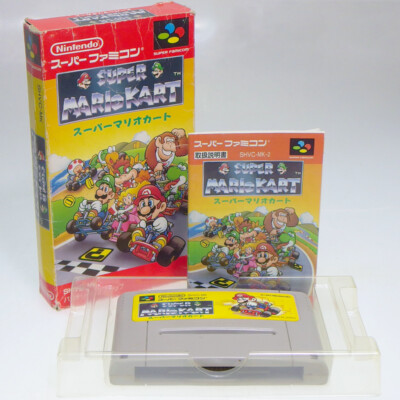 SUPER MARIO KART Nintendo Super Famicom SFC Japan Import SNES look ...