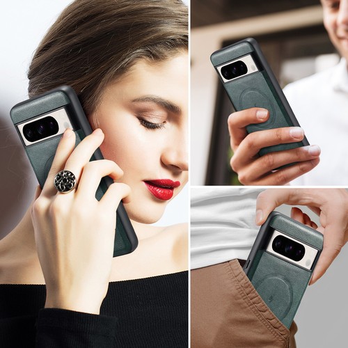 Funda protectora delgada magnética de cuero a prueba de golpes para Google Pixel 8 Pro/7 Pro/8/7 - Imagen 22 de 35