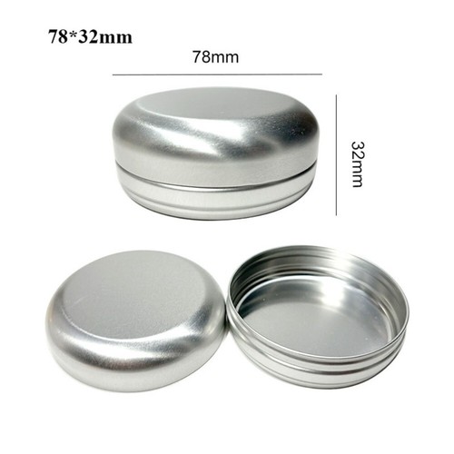 Hollow Out with Holes Aluminum Tin Container 8 Styles Lip Balm Candle Jar - Picture 18 of 19