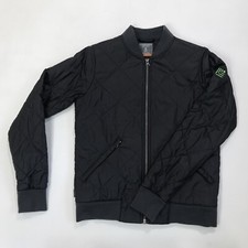 Icebreaker Women Merino Loft Wool Insulated Jacket Black Quilted Full Zip Sz S