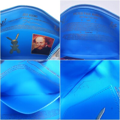 Auth Louis Vuitton Clutch Jeff Koons Rubens Limited Edition M64617