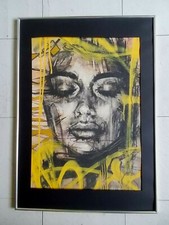 Vin Dantes " In My Dreams "  Peinture Originale sur Toile , Street Art Graffiti