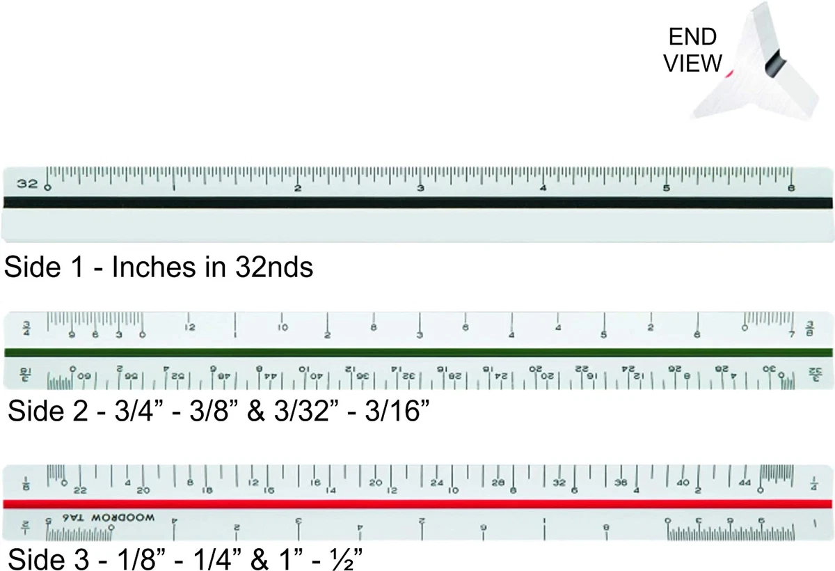 1 4 scale architectural ruler outlet
