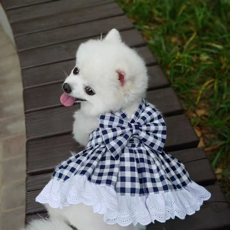 Cute Small Dog Harness Dress for Puppies and Cats Vest Clothing