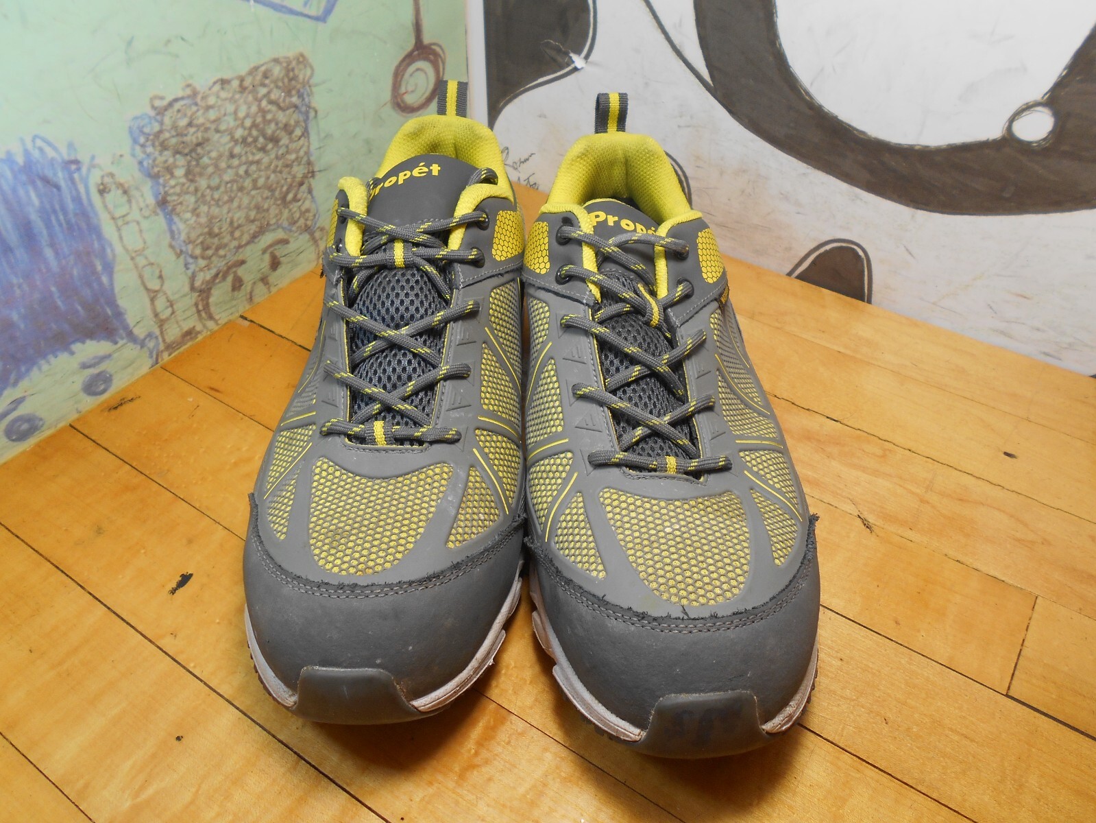 PANTOFOLA D’ORO Sneakers Propet grigie e gialle impermeabili antiscivolo punta di sicurezza uomo 11 5 EEE