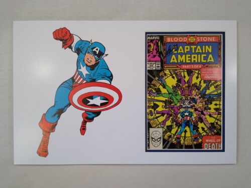 Marvel Captain America Comic Signed by Stan Lee & Joe Simon in 19 x 12 Display - Picture 10 of 10
