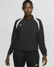 Nike Dry Womens Full Zip-Up Soccer Jacket Track Top Black Size Small CK2700-011