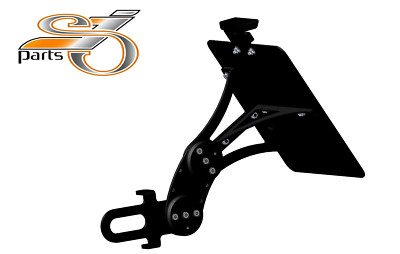 Kennzeichenhalter seitlich passend für Royal Enfield Meteor 350 650 +Beleuchtung