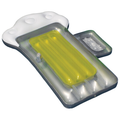 Swimline 90651SL 72'' x 38'' Beer Mug Float with drink holder and ice chest