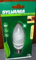 Lampe Sylvania Energiespar E27 7W Leistung 30W Kerze Warm