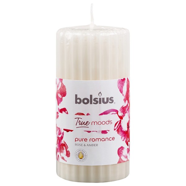 Bolsius True Moods Duft-Stumpenkerze Geriffelt 120X58 Mm Pure Romance (6 StüCk)-image