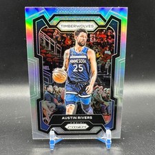 Austin Rivers SILVER Prizm 2023-24 Panini Prizm #278 Minnesota Timberwolves