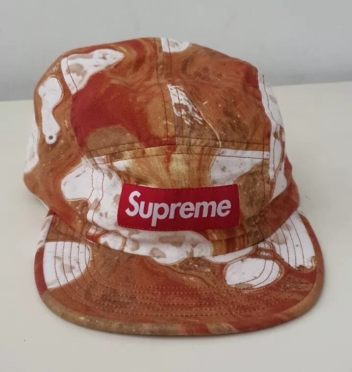 Casquette de camp FW17 Supreme Blood and Semen blanche logo boîte chapeau neuf
