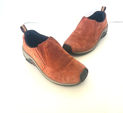 Merrell Womens 6.5 Jungle Moc Rust Slip-On Shoes Hiking Casual Loafers J02224