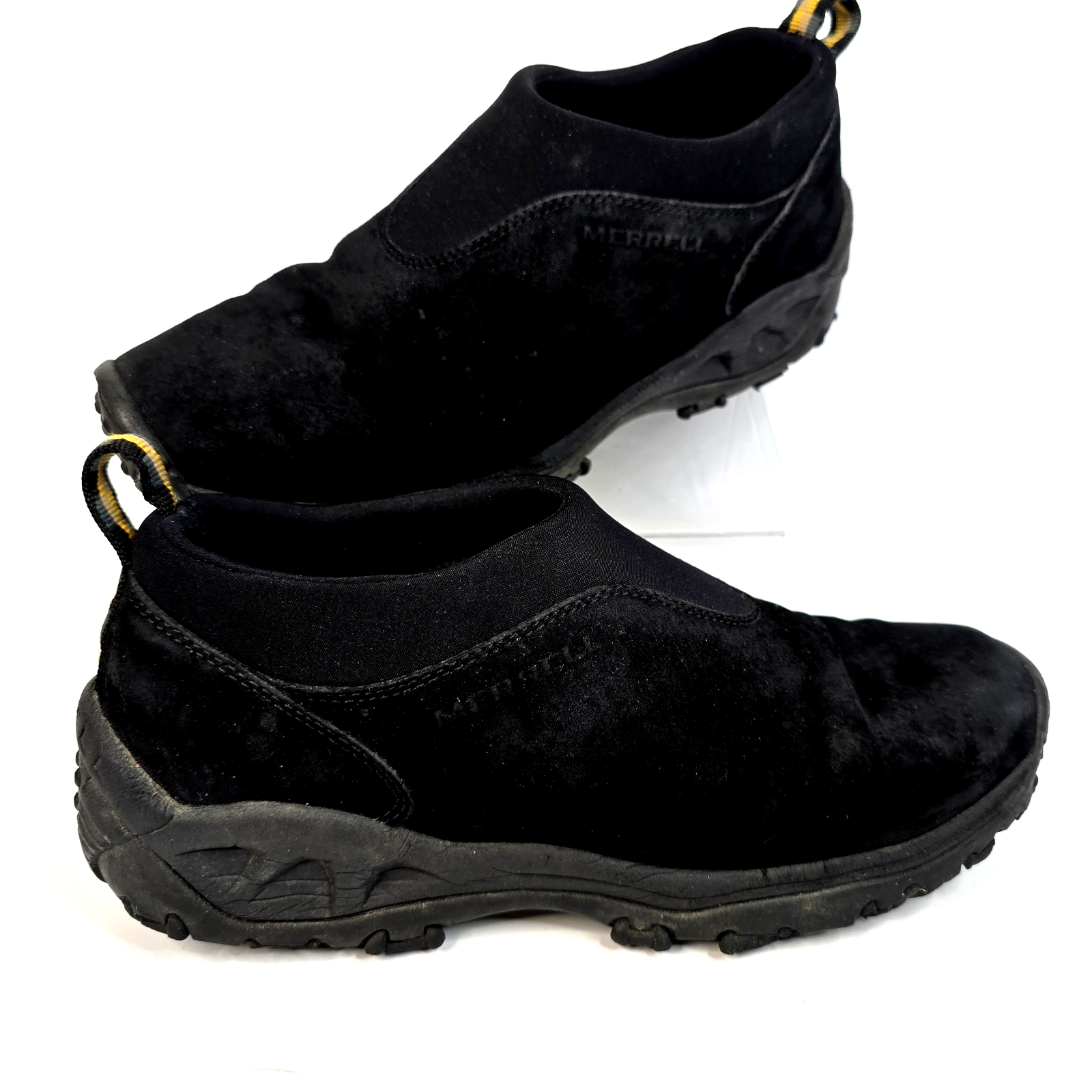 Scarpe mocassini invernali Merrell Jungle nere outdoor passeggio escursionismo slip on uomo 10