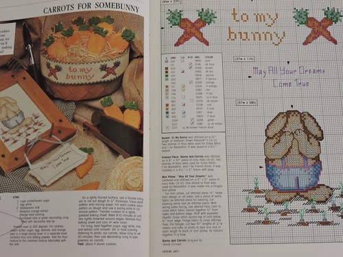 Revista For the Love of Cross Stitch Mayo 1990 21 proyectos Osos Conejo Jardín - Imagen 8 de 11