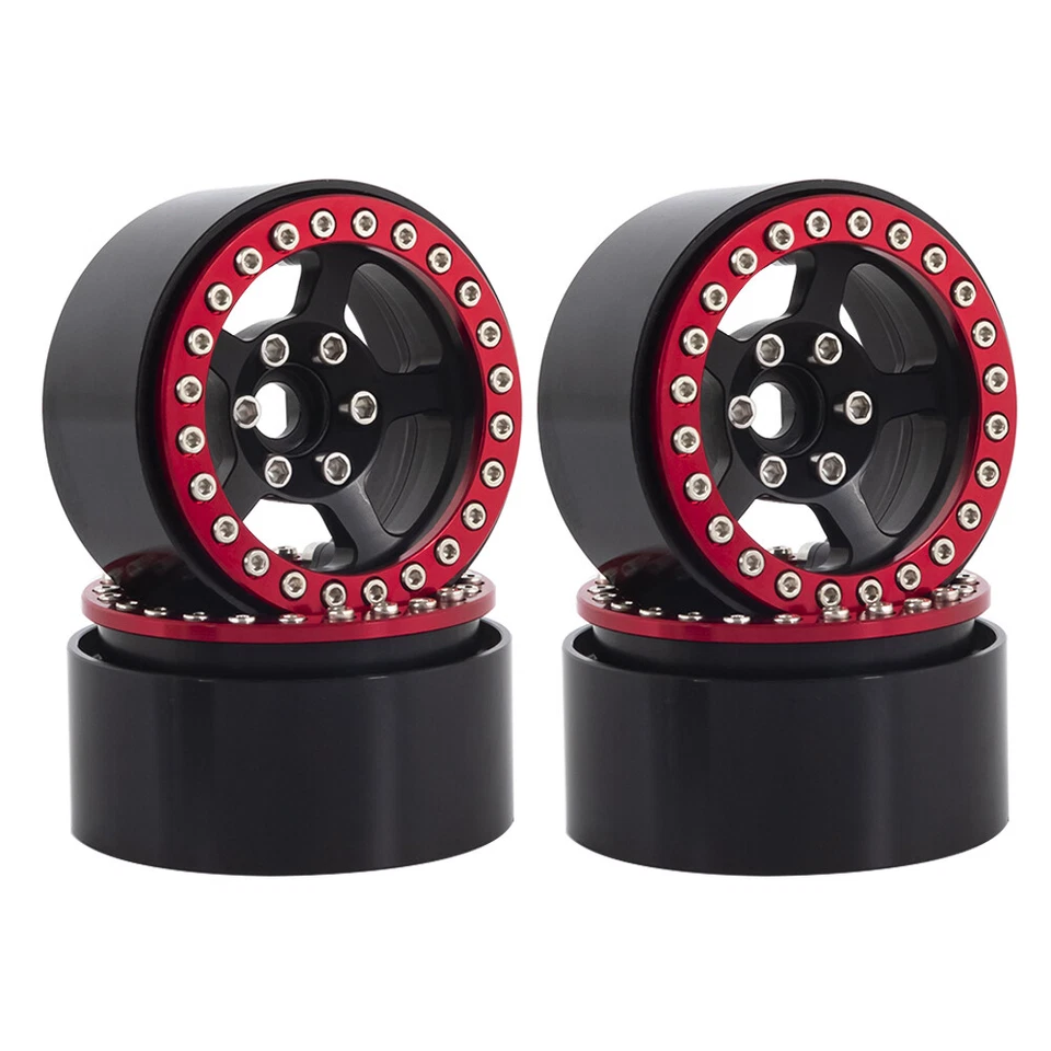 1.9" CNC Metal Beadlock Wheel Hub for 1/10 RC Crawler Car Axial SCX10 TRX4 Capra - Image 3 of 4