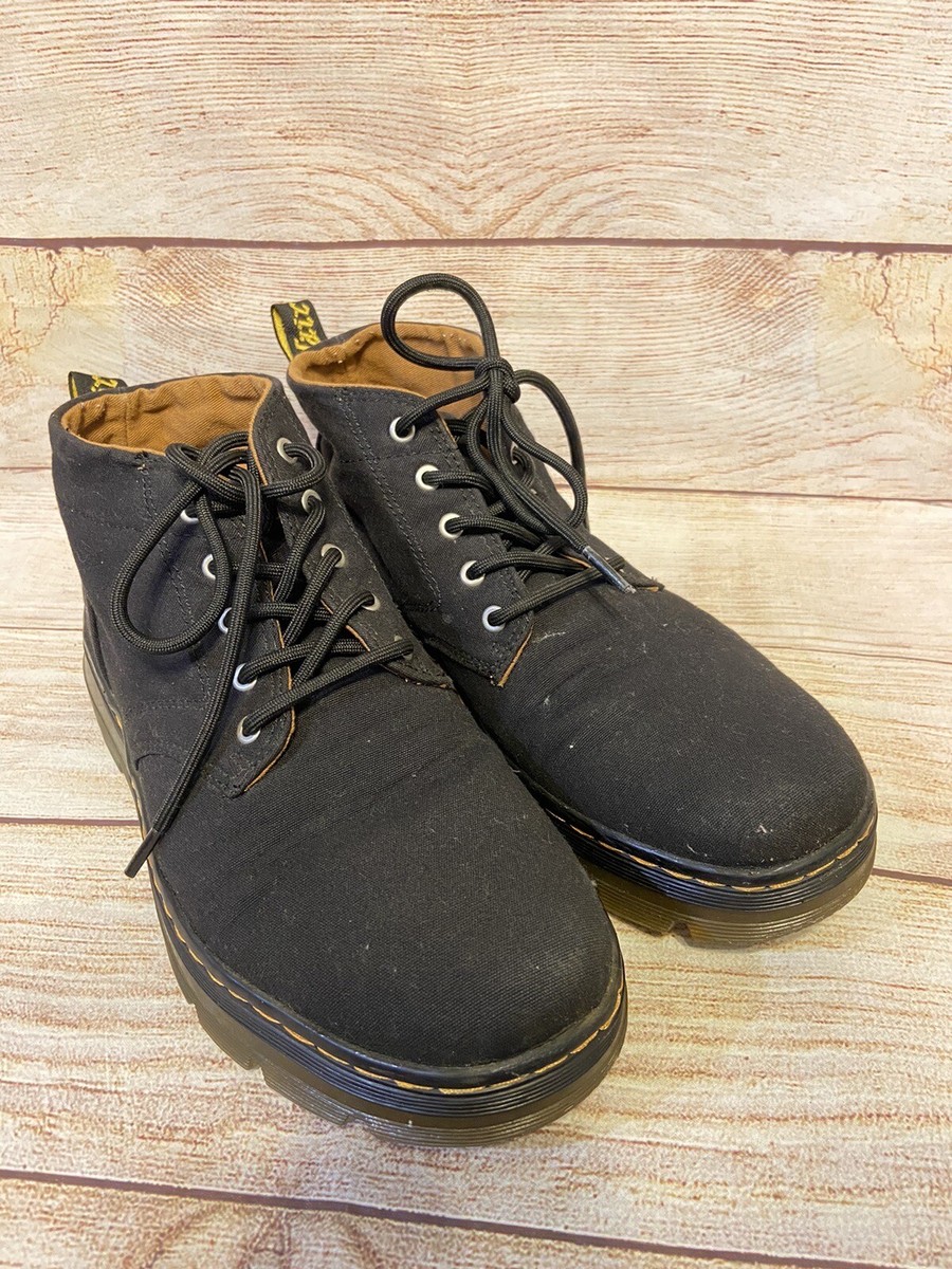 Dr. Martens Mayport Chukka Black Canvas Boots Size U.S. Mens  display picture 1