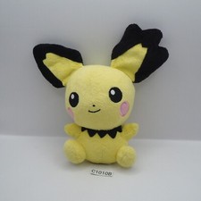 Pichu Spiky Ear C1010B Pokemon Center Pokedoll 2009 Plush 7" Toy Doll Japan