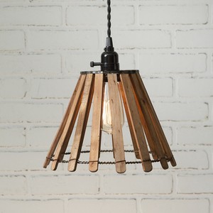 Wood Slat Hanging Pendant Light Ceiling Light Island Light Ebay