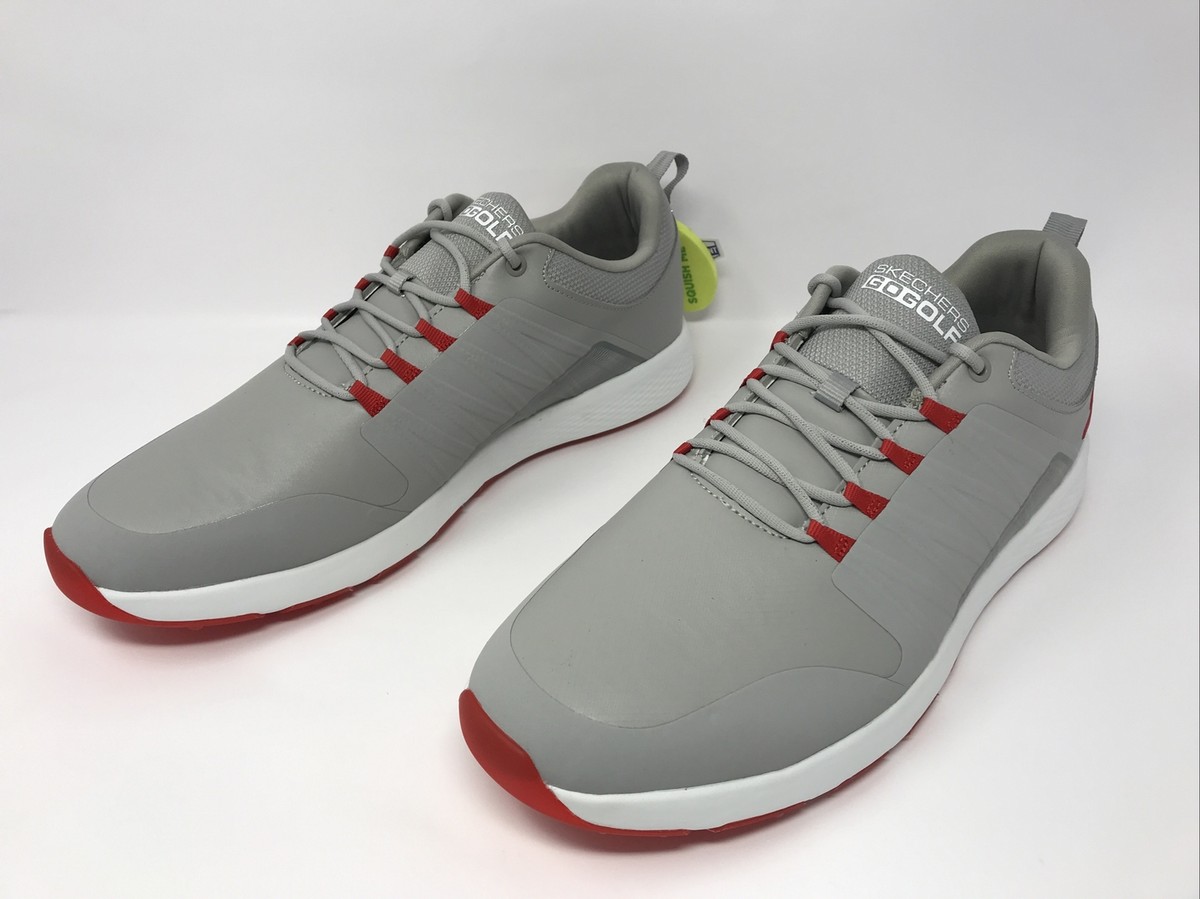 Skechers GO GOLF Elite 4 Victory Mens Golf Shoes Size 12 Gray Red