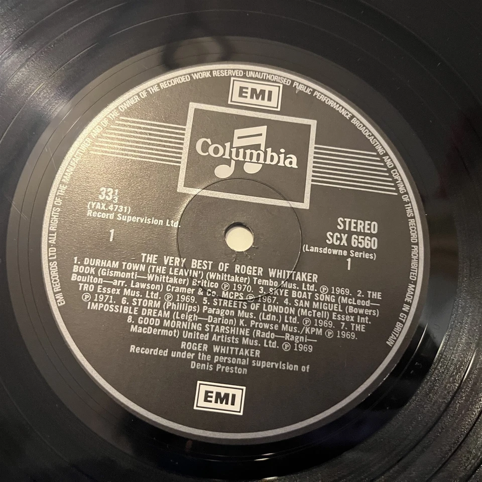 [FOLK/POP]~EXC LP~ROGER WHITTAKER~The Very Best Of~[1971~COLUMBIA]~UK Import~ - Image 4 of 4