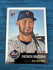 2022 Topps Chrome Platinum Anniversary #196 Patrick Mazeika RC NY Mets
