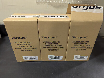 Lot of 9 NEW Targus ACP70USZ Universal  Docking Station Dual HD Video HDMI & DVI