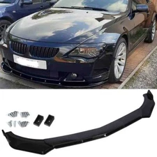 For BMW 6 Series E63 E64 F12 Gloss Black Front Bumper Lip Splitter Spoiler Kit