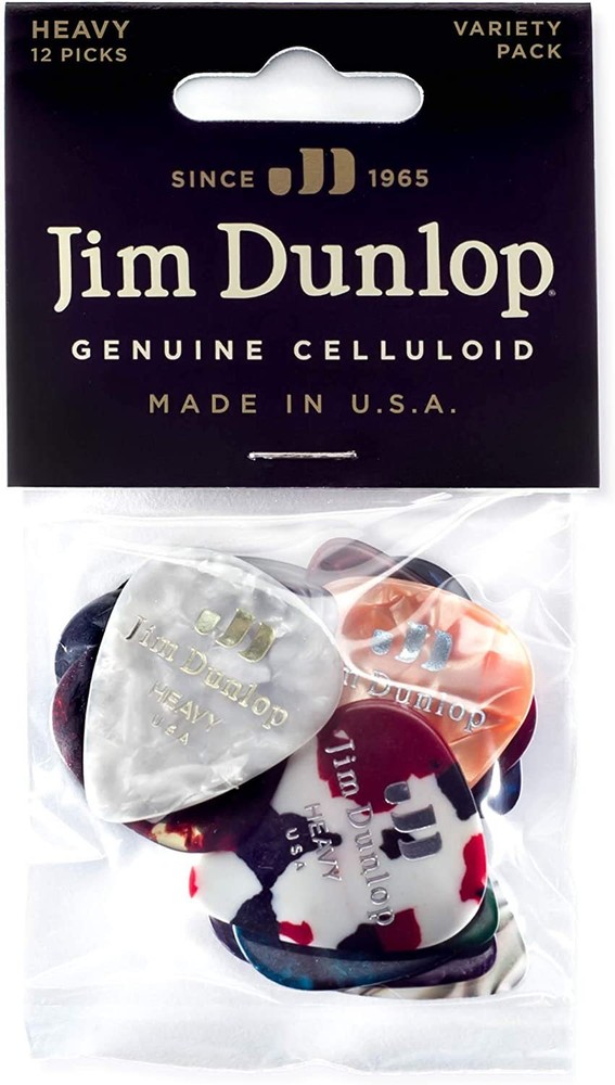Dunlop Celluloid Pick Variety Pack, Heavy