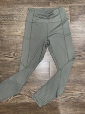 Zyia Green Chill Pocket Vented Leggings Sz Medium