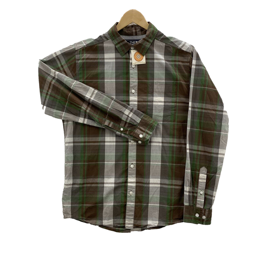 The North Face Hiking Shirt Men's Medium L-Sleeve Button Up Plaid Outdoor Wear - Picture 2 of 18
