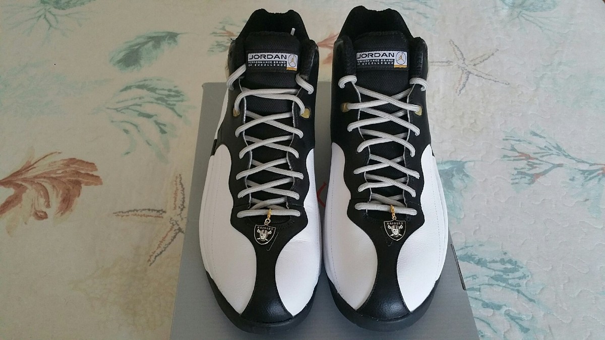 Nike Jordan Jumpman Team 1 RAIDERS White Black Gold 13 NIB CZ9171