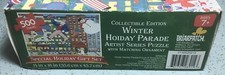 NEW Holiday Christmas Puzzle Winter Holiday Parade w/Matching Ornament 500Pc