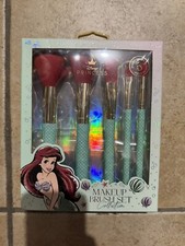 NIB Disney Little Mermaid Ariel 5 Piece Makeup Brush Set Collection