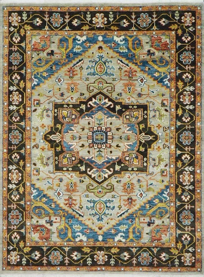 Hand Knotted Multi Size Transitional Customizable Serapi Area Rug | Wool Rug - Image 3 of 4