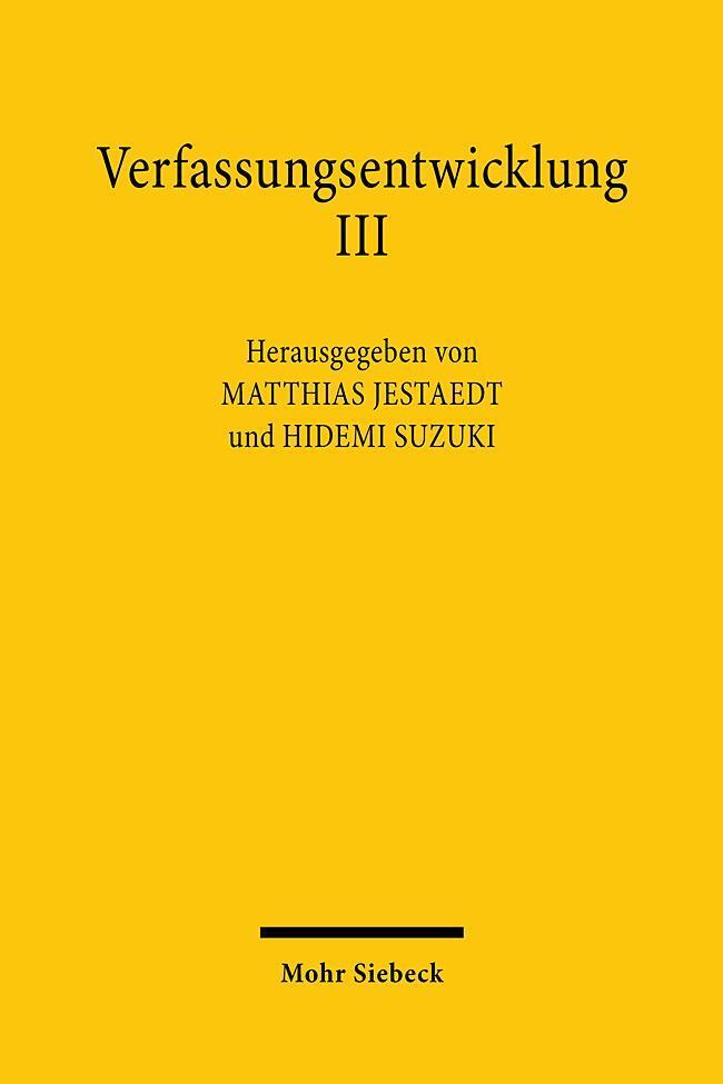 Verfassungsentwicklung Iii, Matthias Jestaedt